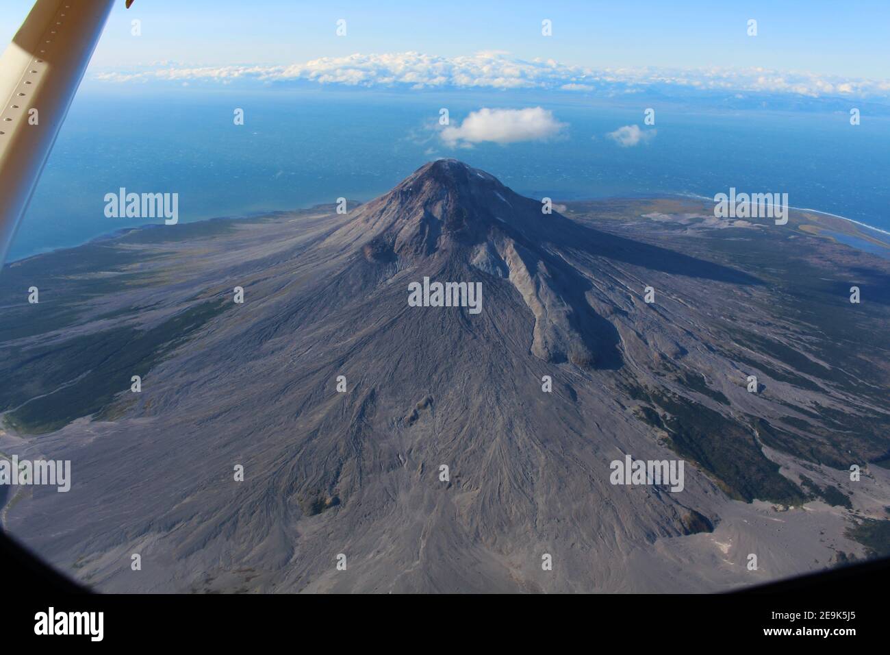 Mount St. Augustine, Alaska, Aleutian, Stati Uniti Foto Stock