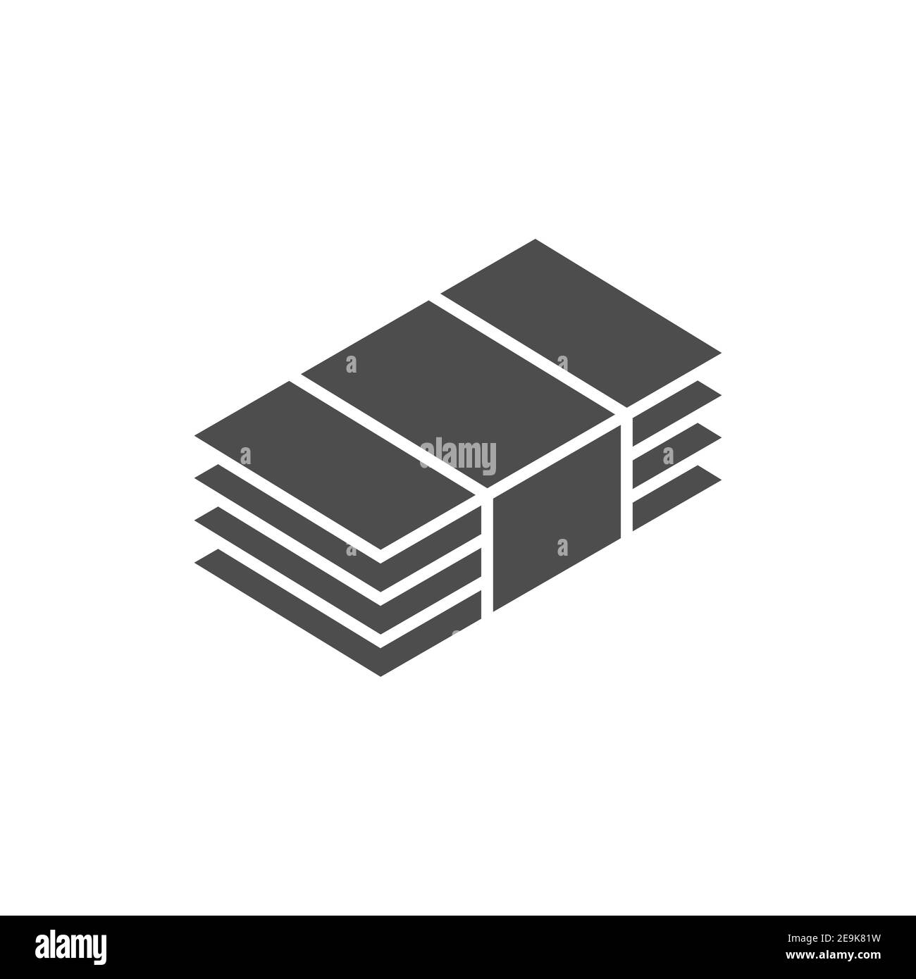 Icona della bolletta, colore, linea, simbolo vettoriale, pittogramma lineare isolato su bianco. Simbolo, illustrazione del logo Illustrazione Vettoriale