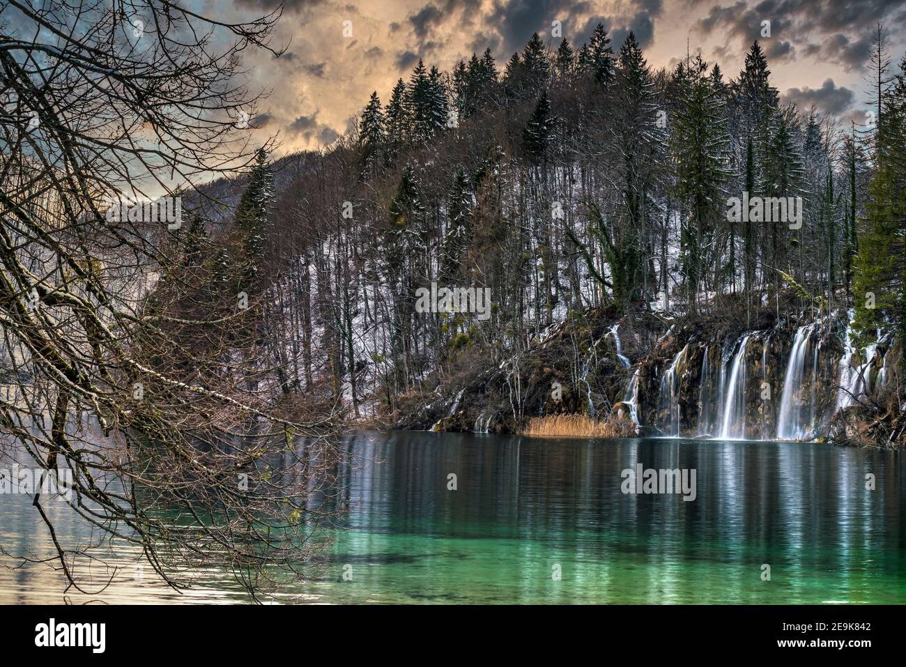 Parco Nazionale dei Laghi di Plitvice, Lika-Senj, Croazia Foto Stock