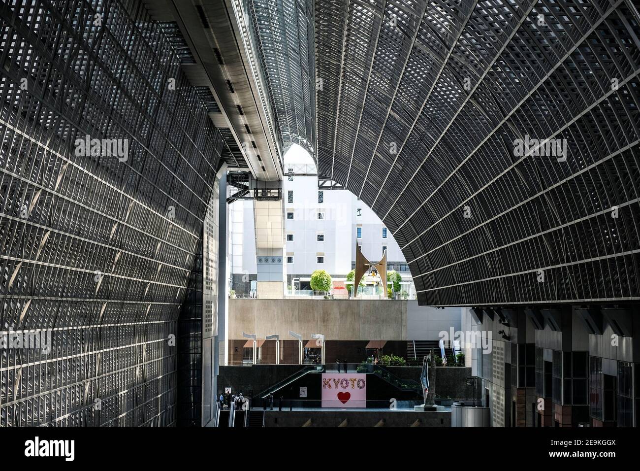 Stazione ferroviaria centrale di Kyoto Foto Stock