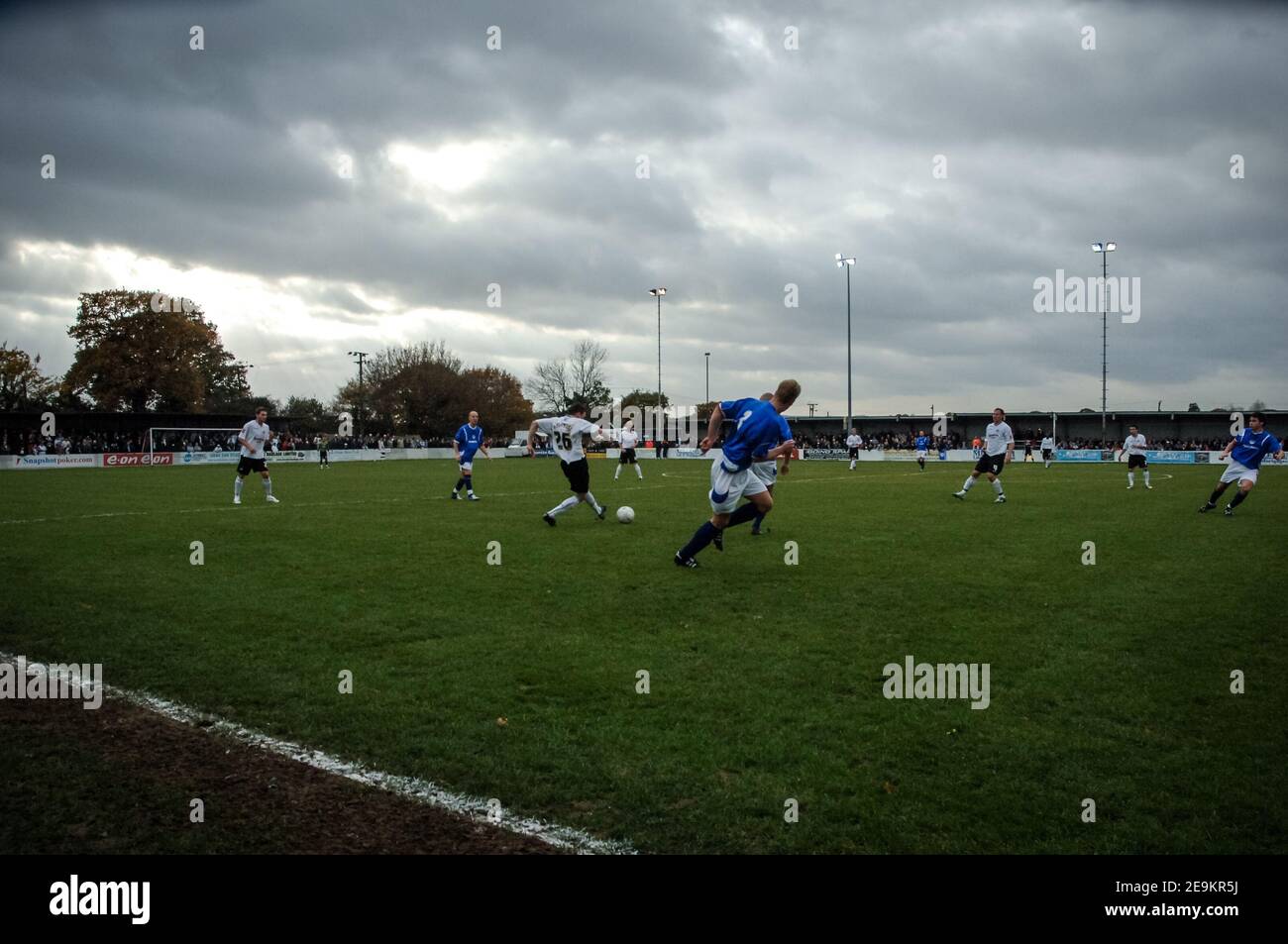 10/11/2007 Billericay 1-2 Swansea. Fa Cup primo turno. Stadio New Lodge. Att: 2,334. Swansea è venuto da un gol giù per battere Billericay non campionato. Foto Stock