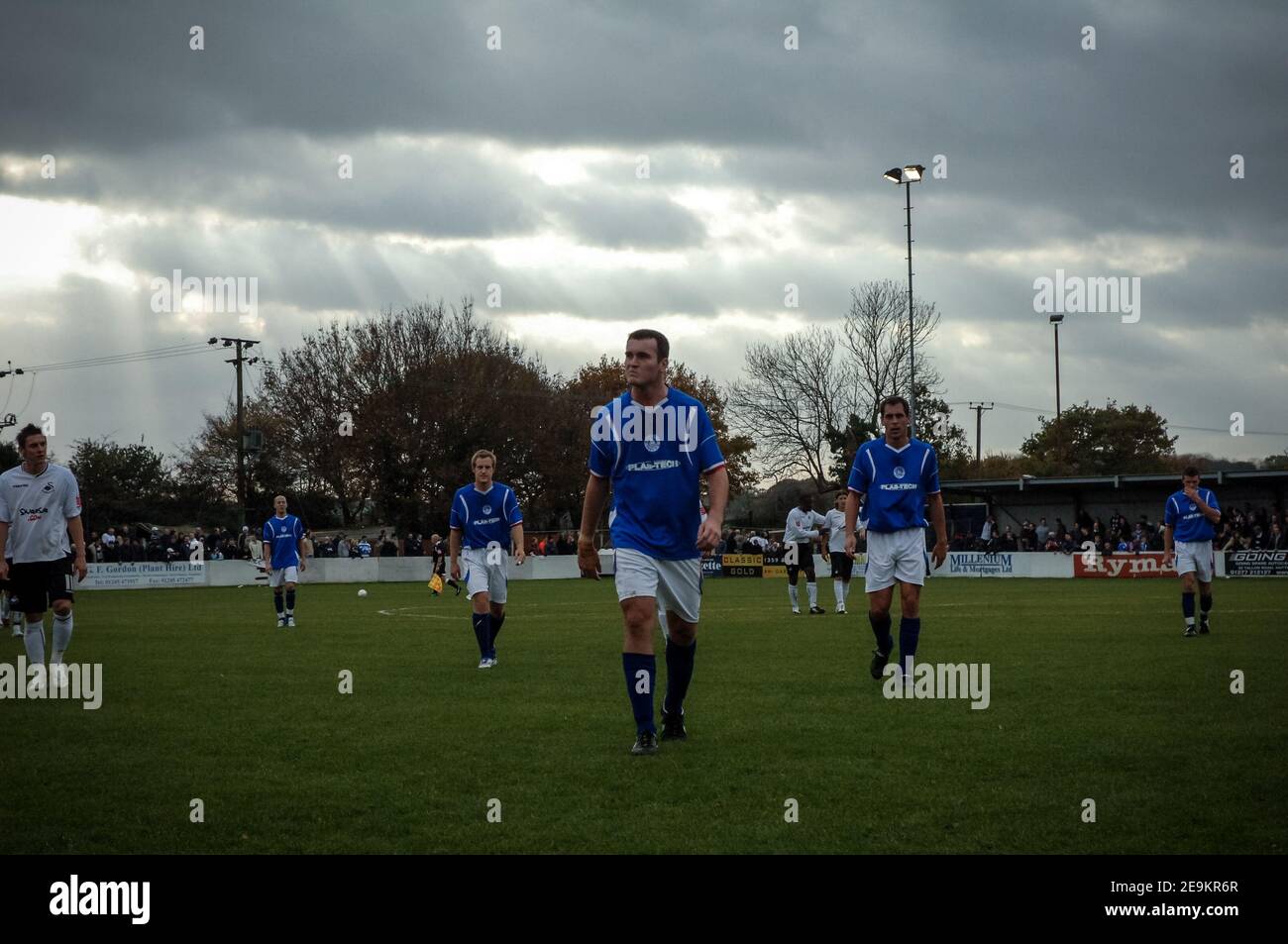 10/11/2007 Billericay 1-2 Swansea. Fa Cup primo turno. Stadio New Lodge. Att: 2,334. Swansea è venuto da un gol giù per battere Billericay non campionato. Foto Stock