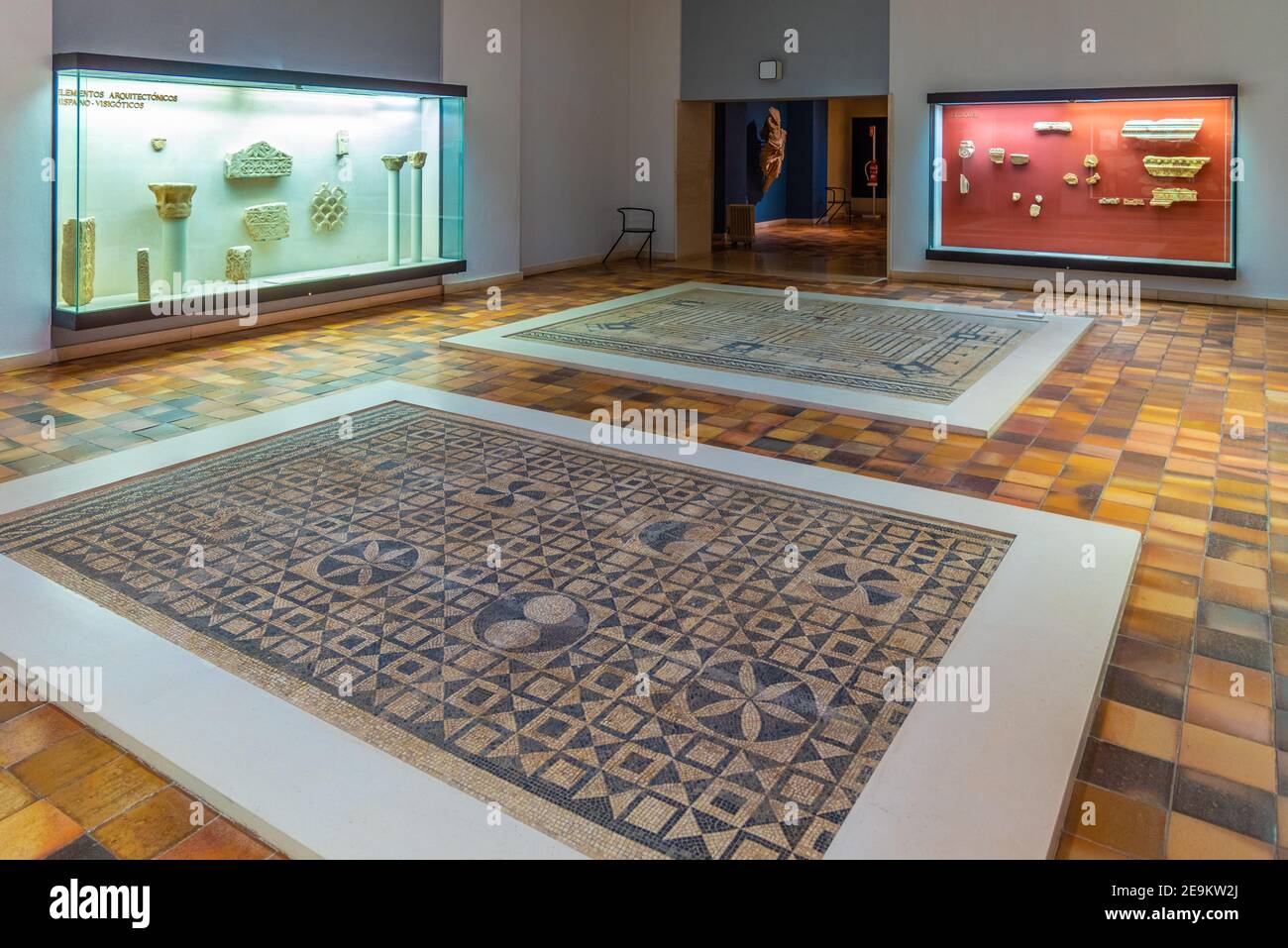 COIMBRA, PORTOGALLO, 21 MAGGIO 2019: Interno di un museo all'interno del sito romano di Conimbriga in Portogallo Foto Stock