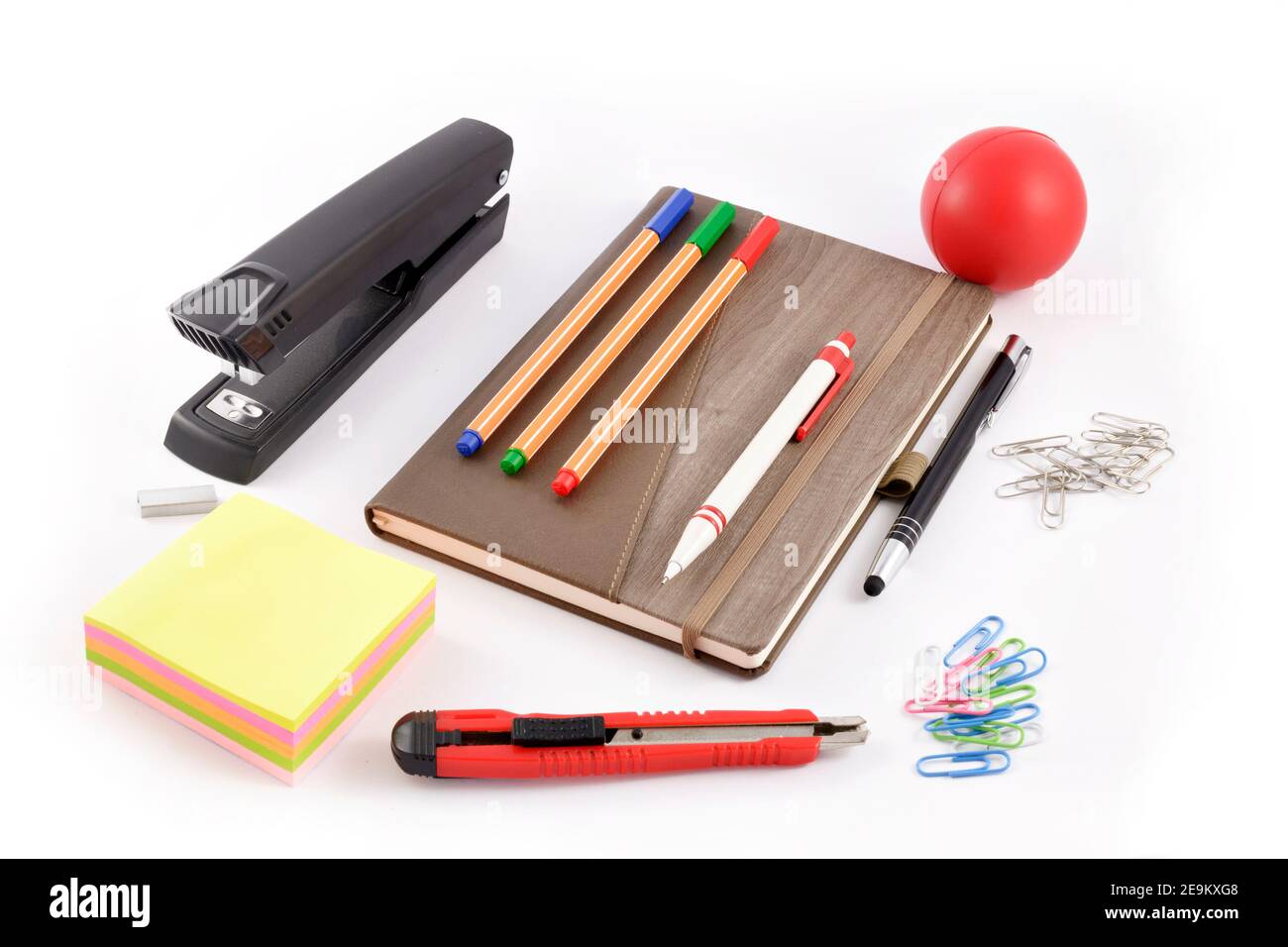 Forniture per ufficio - Articoli di cancelleria per il branding Foto Stock