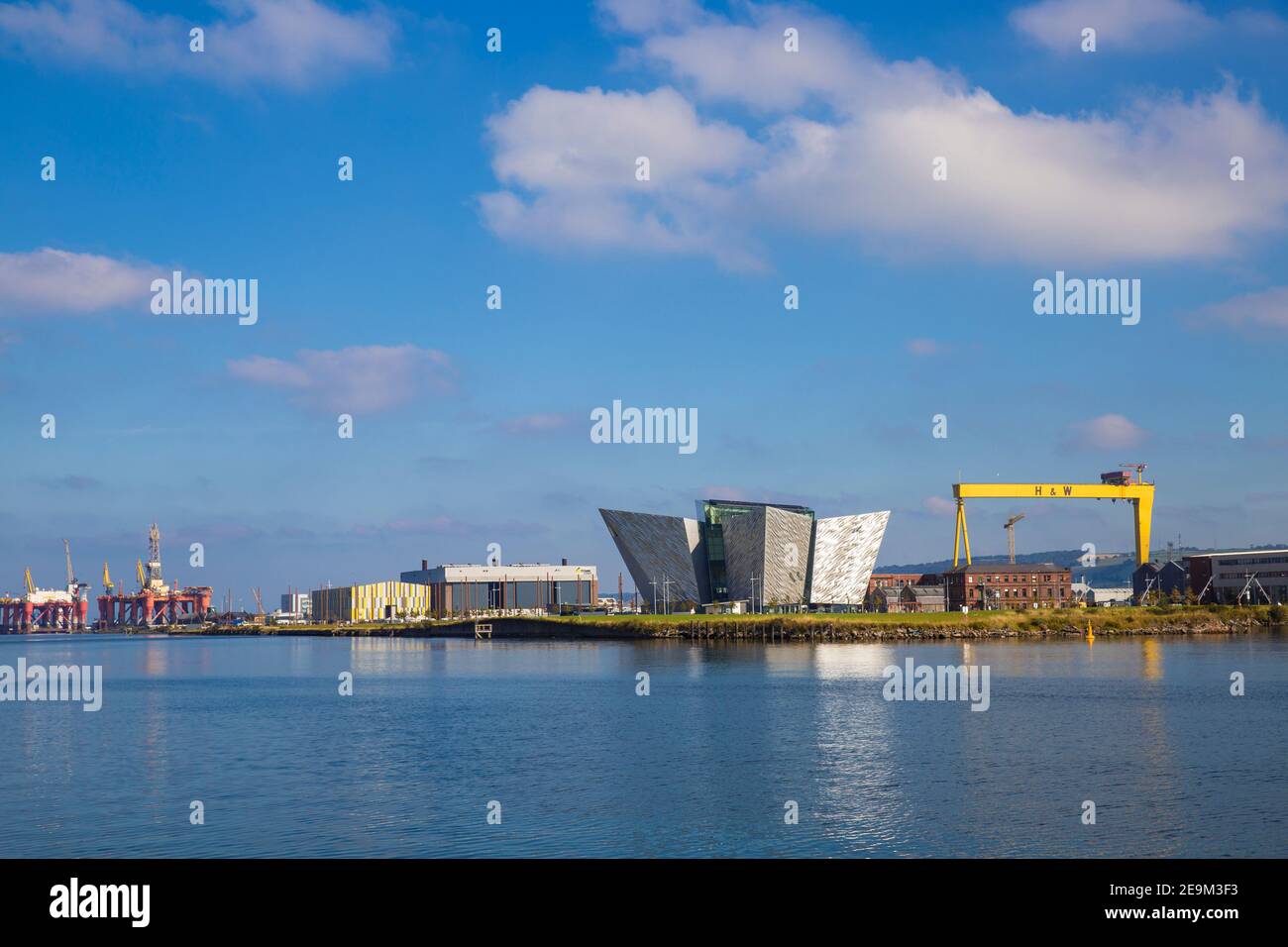 Regno Unito e Irlanda del Nord, Belfast, vista del Titanic Belfast museum Foto Stock