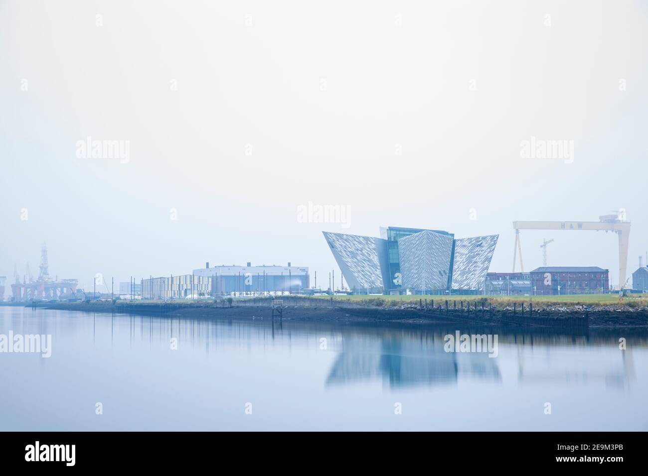 Regno Unito e Irlanda del Nord, Belfast, vista del Titanic Belfast museum Foto Stock