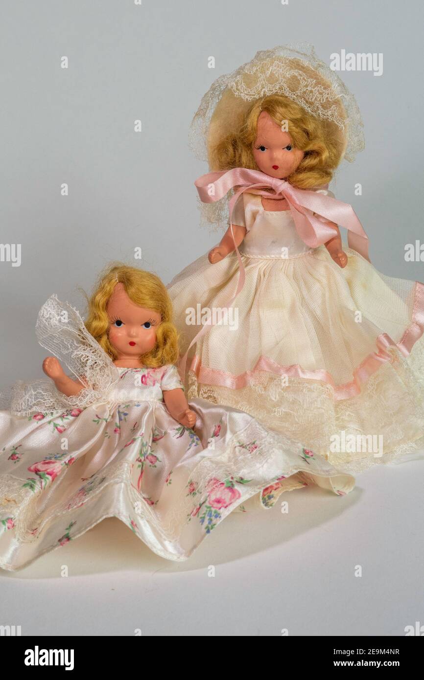 Le bambole di Nancy Ann Storybook erano popolari durante la metà del ventesimo secolo Negli Stati Uniti Foto Stock