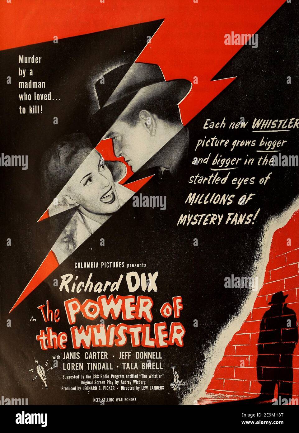 Poster Art - 'la potenza del Whistler' (1945) Columbia Immagini/riferimento file n. 34082-553THA Foto Stock
