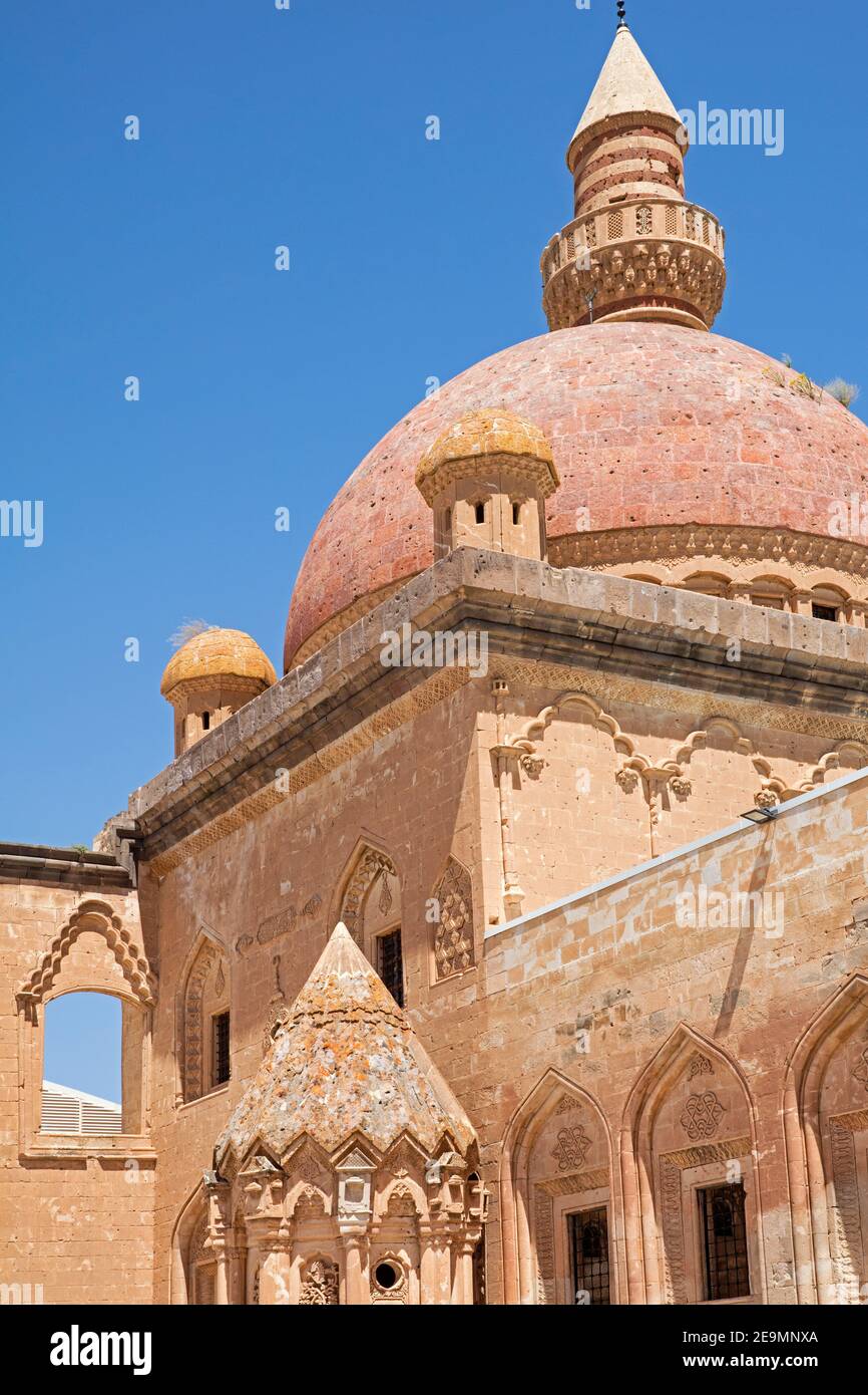 Palazzo Ishak Pasha del XVII secolo / İshak Paşa Sarayı, palazzo ottomano nel quartiere Doğubeyazıt della provincia di Ağrı, nella Turchia orientale Foto Stock