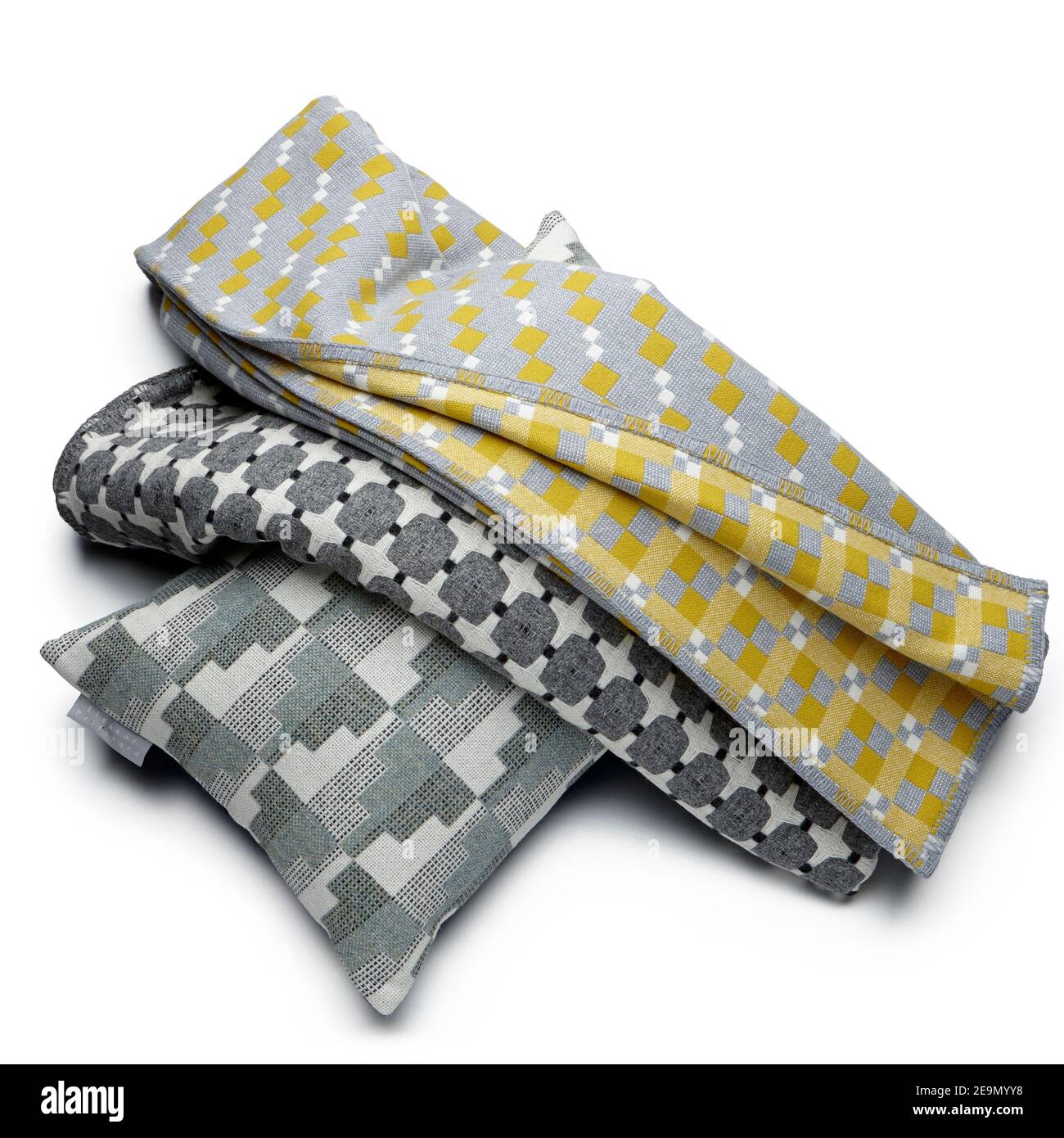 Gettare coperta scialle materiale spagnolo moderno taglio-out tessuto cotone di lana tessuto Foto Stock