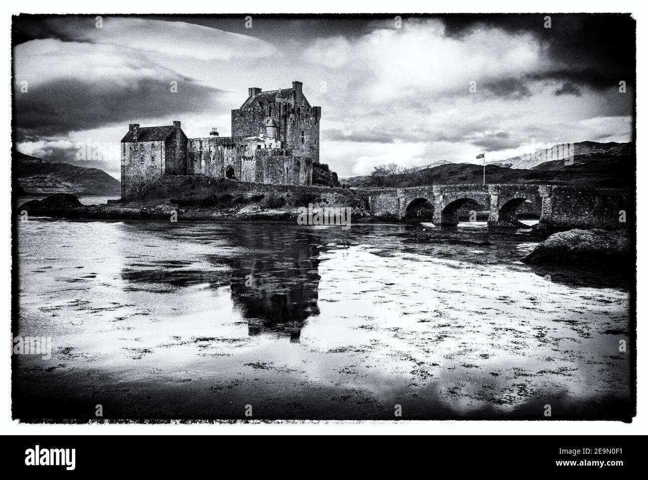 Eilean Donan Castle, Dornie, altopiani, Scozia Foto Stock