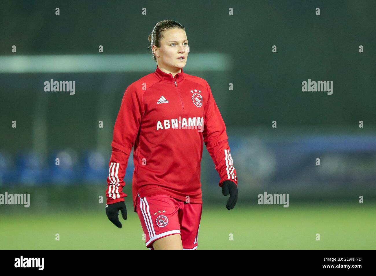 NIEUWEHORNE, PAESI BASSI - 5 FEBBRAIO: Sherida Spitse di Ajax durante la partita delle donne TOO KNVB Beker tra SC Heerenveen e Ajax allo Sportpark Nieuwehorne il 5 febbraio 2021 a Nieuwehorne, Paesi Bassi (Foto di Pieter van der Woude/Orange Pictures/Alamy Live News) Foto Stock