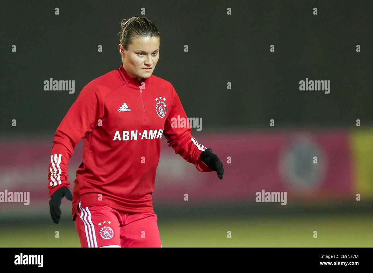 NIEUWEHORNE, PAESI BASSI - 5 FEBBRAIO: Sherida Spitse di Ajax durante la partita delle donne TOO KNVB Beker tra SC Heerenveen e Ajax allo Sportpark Nieuwehorne il 5 febbraio 2021 a Nieuwehorne, Paesi Bassi (Foto di Pieter van der Woude/Orange Pictures/Alamy Live News) Foto Stock