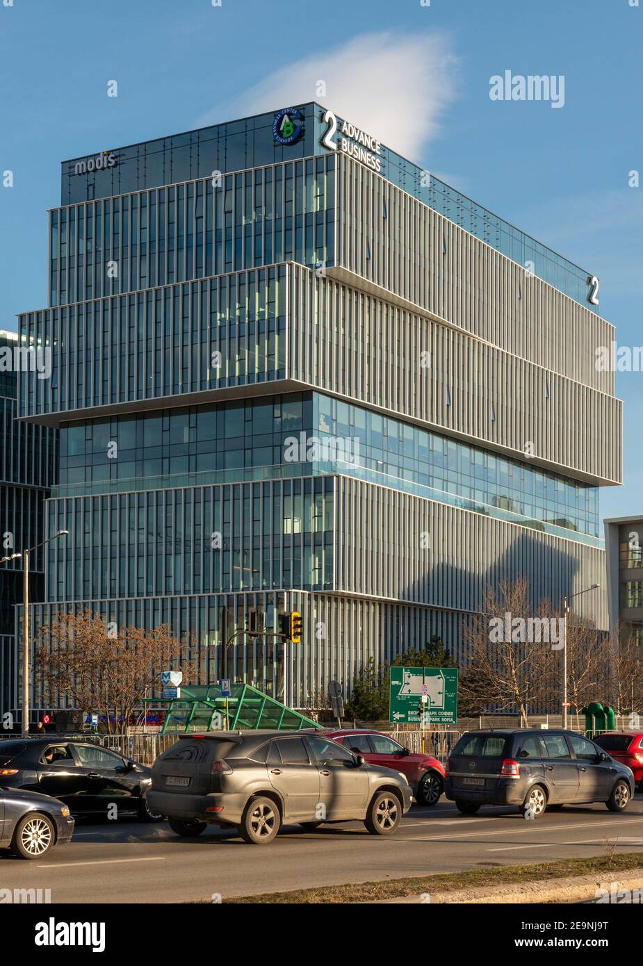 Advance Business Center o Center by GTC Group come L'edificio più nuovo e moderno degli uffici nel Sofia Business Park in Sofia Bulgaria Europa orientale UE AS Foto Stock