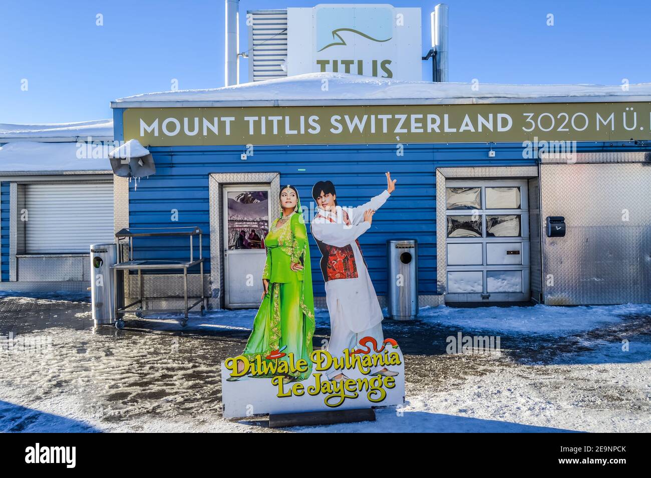 Montare o Monte Titlis in Svizzera nei pressi di Engelberg Foto Stock
