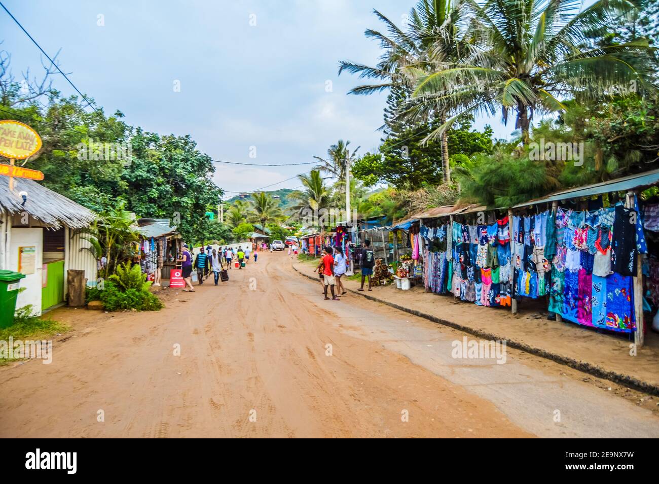 Ponta Do Ouro spiaggia incontaminata in Mozambico costa vicino al confine del Sud Africa Foto Stock
