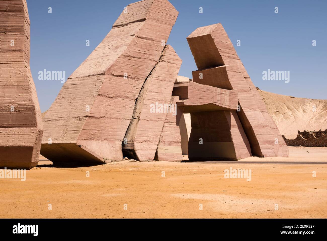 Egitto Sinai Sud Ras Mohammed Parco Nazionale cancello arco blocco ecosistemi deserto paesaggio. Sharm el Sheikh, Penisola del Sinai. Africa. Foto Stock