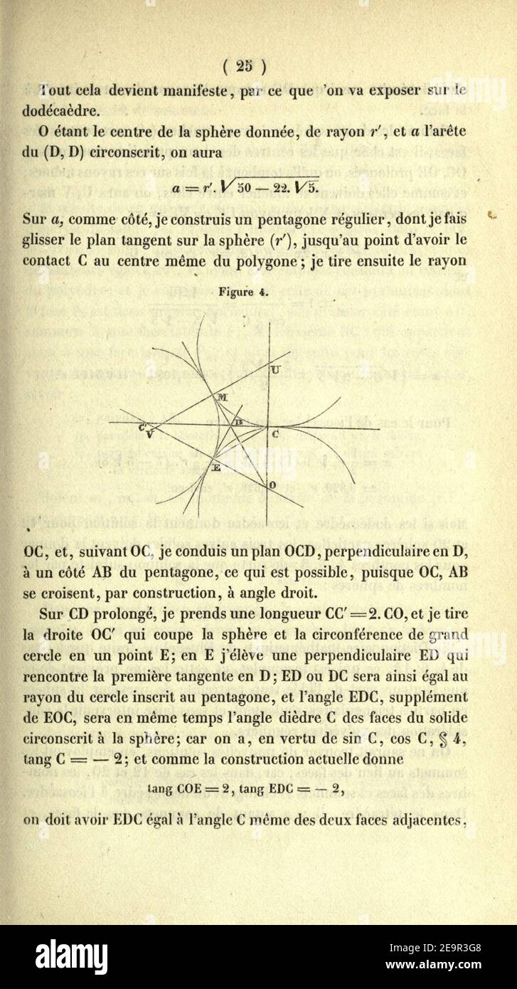 Mémoires couronnés et autres mémoires publiés par l'Académie royale des sciences, des lettres et des beaux-Arts de Belgique (pagina 25) Foto Stock