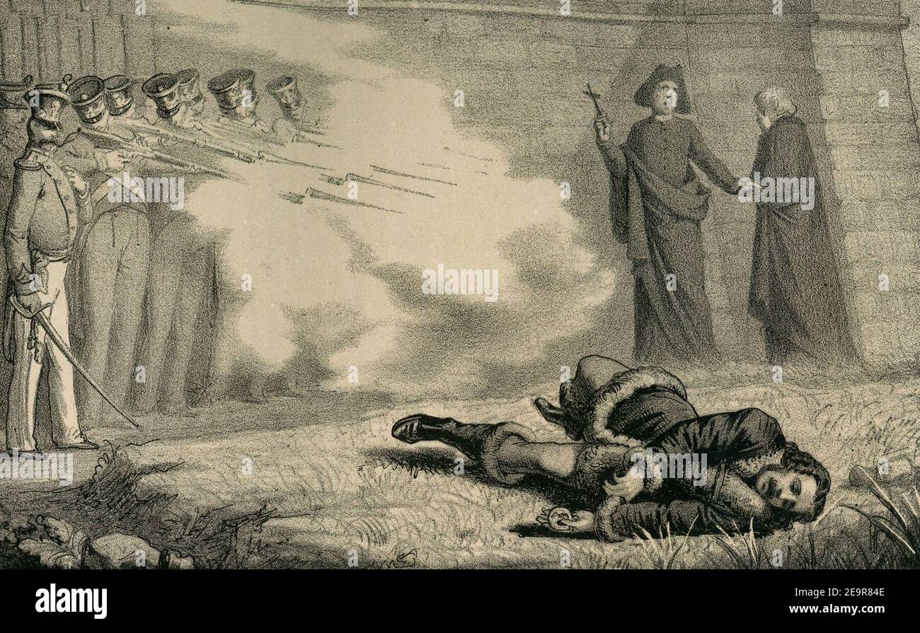 Morte di Gioacchino Murat. Foto Stock