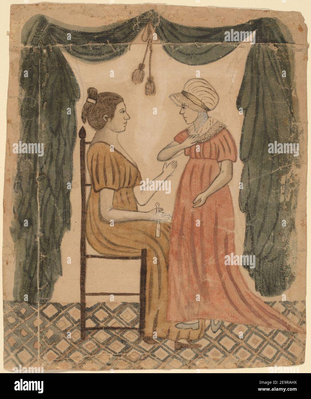 Madre e figlio di data sconosciuta da Eunice Pinney. Foto Stock