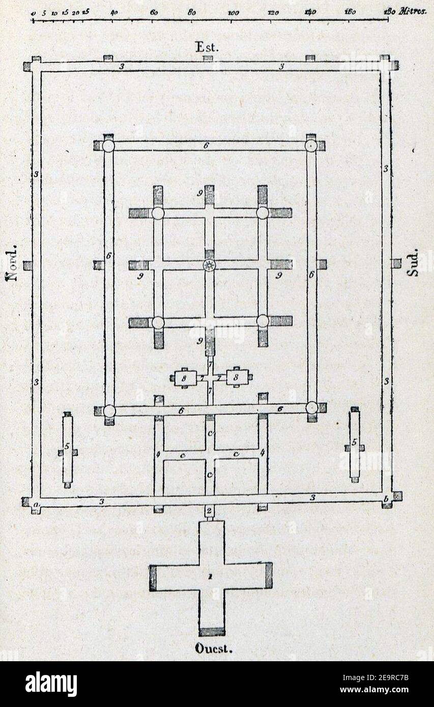 Mouchot - Voyage dans les royaumes de Siam, de Cambodge, de Laos et autres parties centrales de l'Indo-Chine, éd Lanoye, 1868, planche 22. Foto Stock