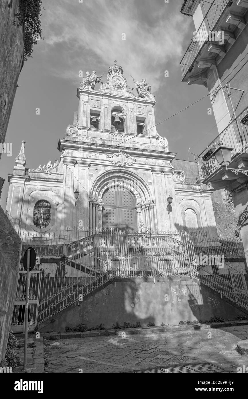 Catania - la facciata della chiesa Santuario Sant Agata al Carcere. Foto Stock