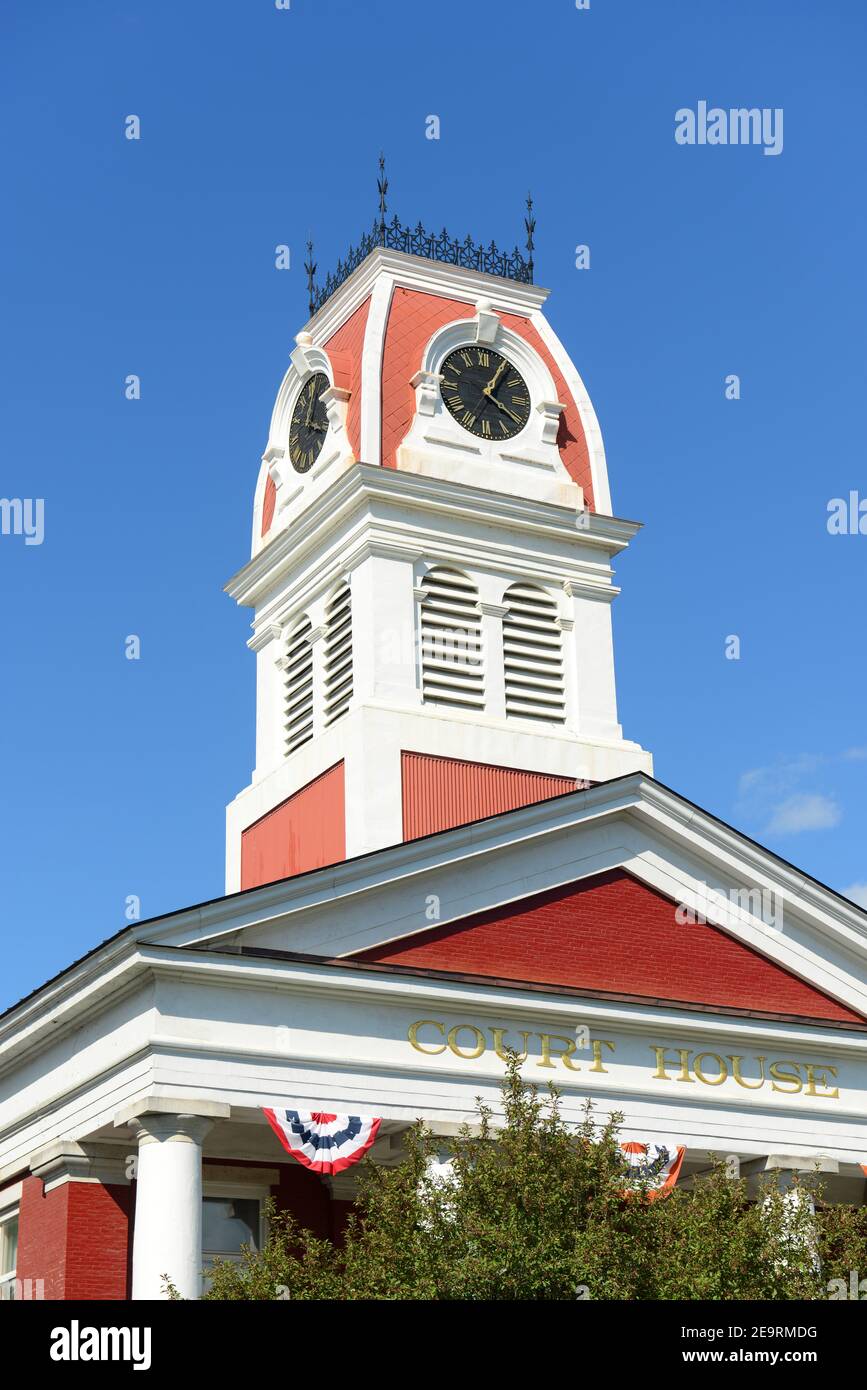 Court House of Washington County Building nel centro di Montpelier, stato del Vermont VT, Stati Uniti. Foto Stock