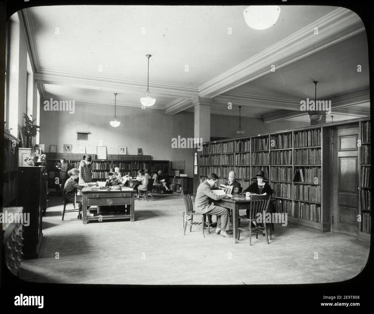 Biblioteca musicale al NYPL . Foto Stock