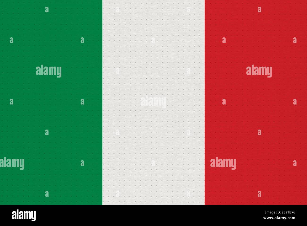 Metal bandiera nazionale italiana dell'Italia, Europa Foto Stock