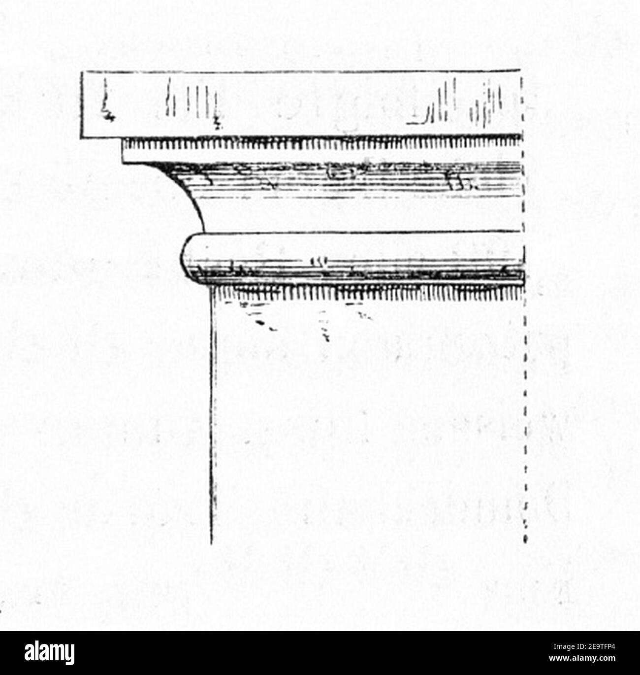 MZK 001 Nr 10 Charakteristik der Baudenkmale Böhmens - Fig. 04 San Giorgio Kapitäl Apsis. Foto Stock