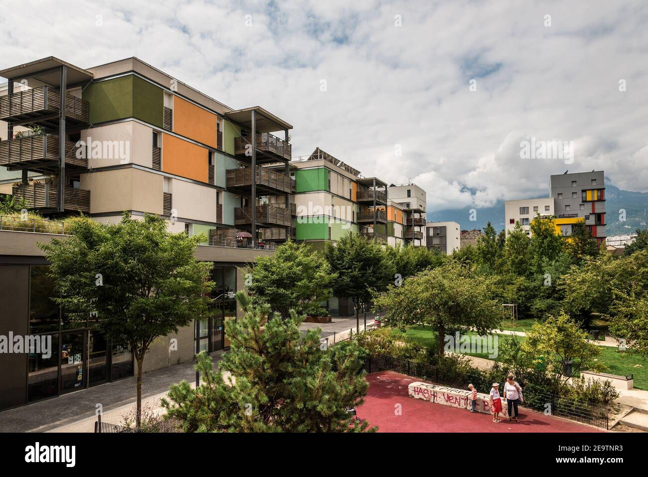 Vita sostenibile nel Distretto ecologico di de Bonne Foto Stock