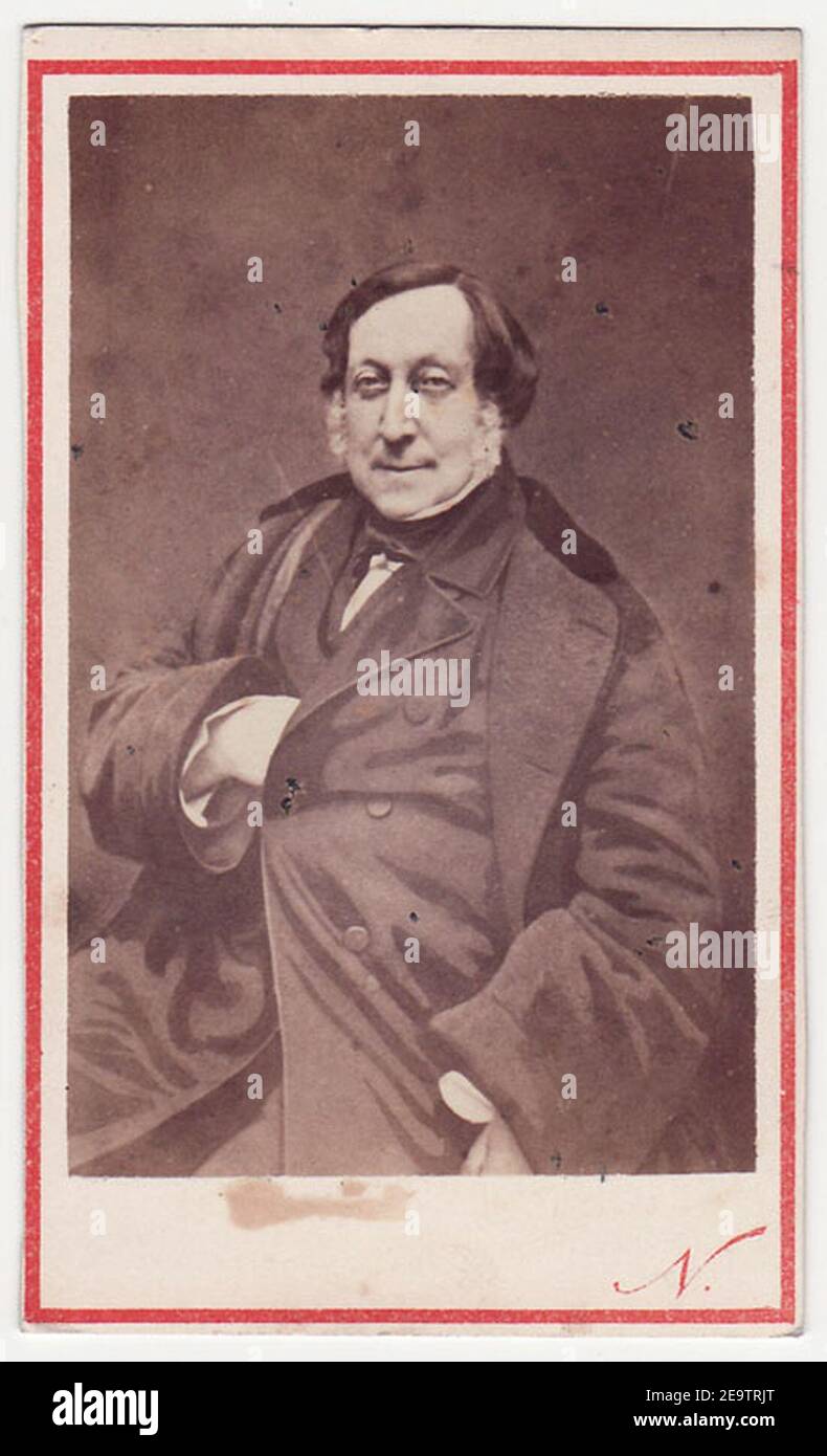 Nadar, Félix (1820-1910) - Gioacchino Rossini (1792-1868). Foto Stock
