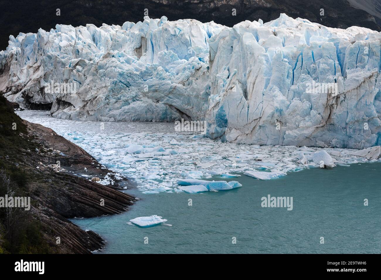 Ghiacciaio Perito Moreno nel Parco Nazionale Los Glaciares, Argentina Foto Stock