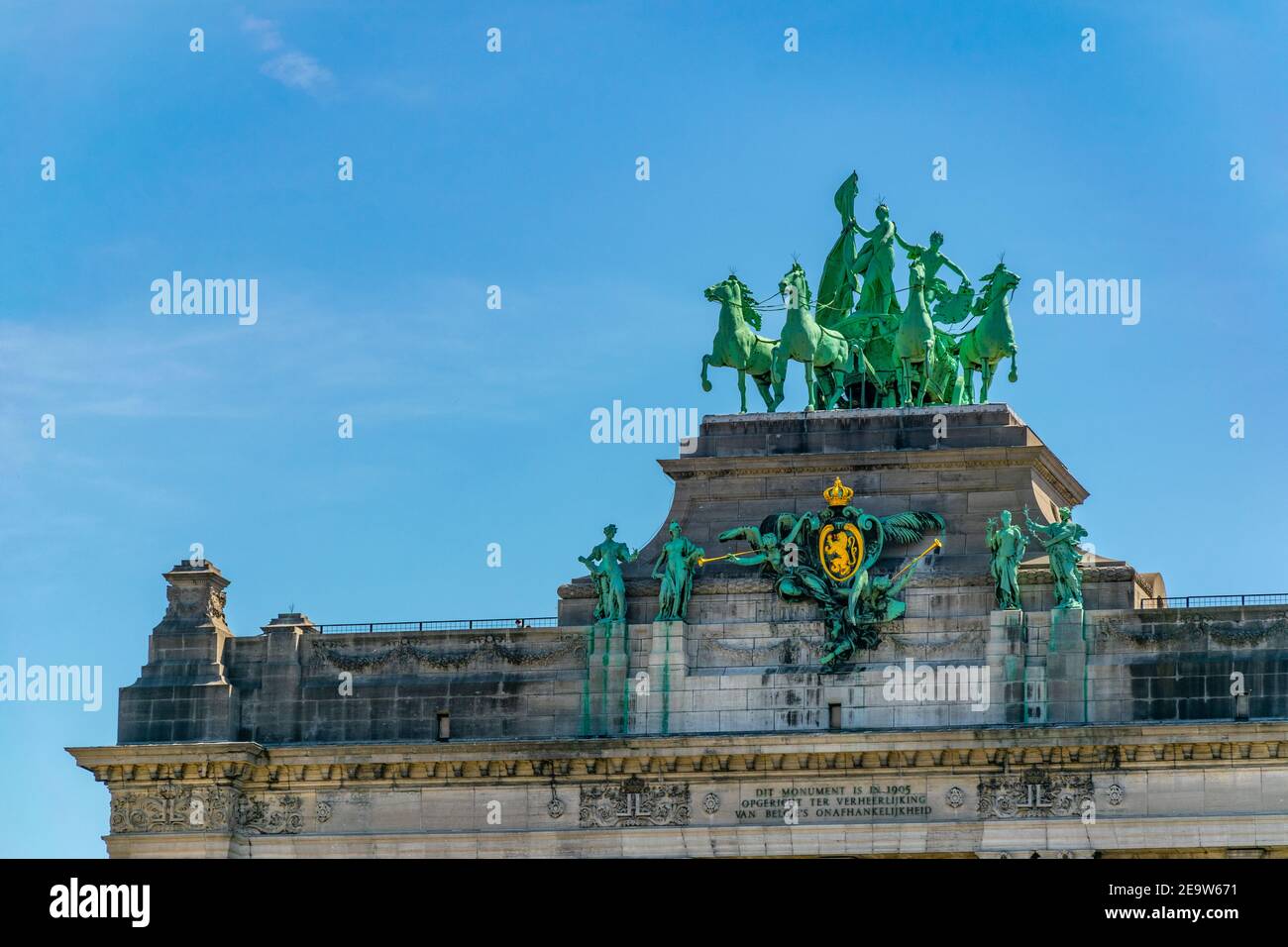 Monumento al Cinquantenario a Bruxelles, Belgio Foto Stock