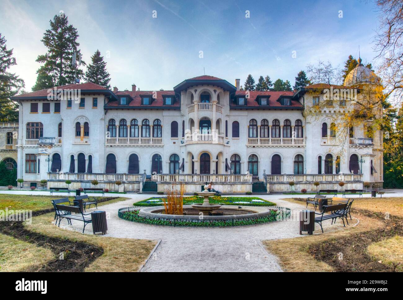 Palazzo Vrana a Sofia, ex sede del re bulgaro Foto Stock