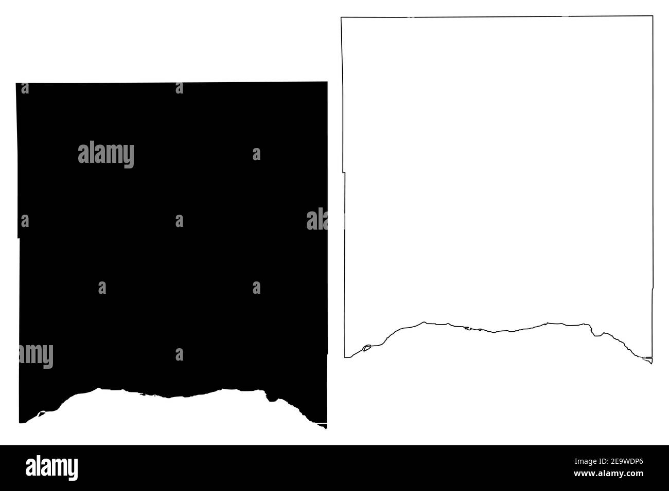 Richland County, stato del Wisconsin (contea degli Stati Uniti, Stati Uniti d'America, Stati Uniti) mappa vettoriale, schizzo scrimolo Richland mappa Illustrazione Vettoriale