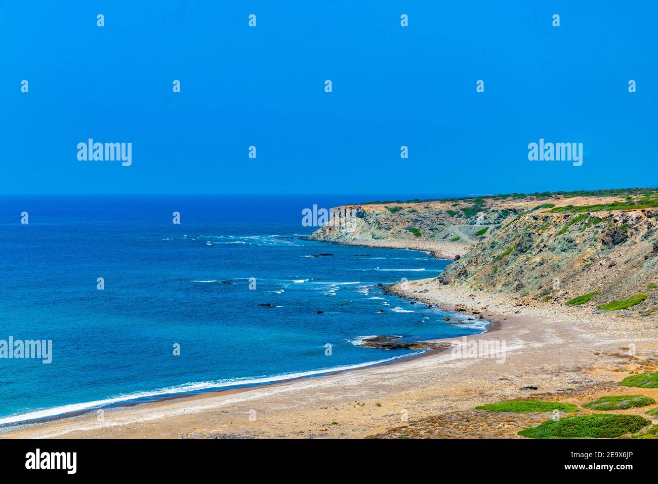 Spiaggia di Lara su Cipro Foto Stock