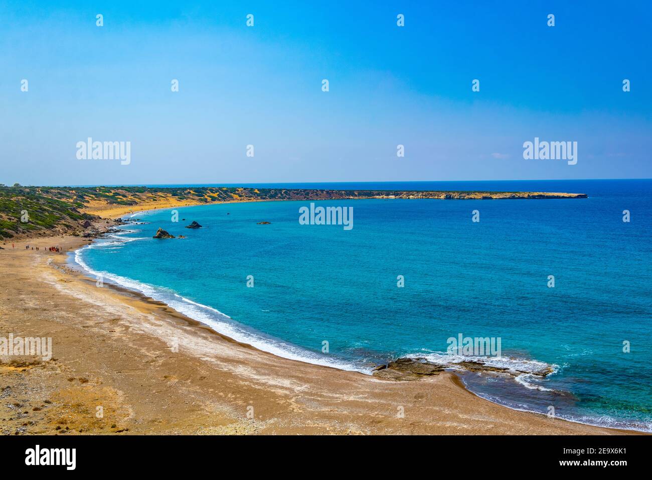Spiaggia di Lara su Cipro Foto Stock