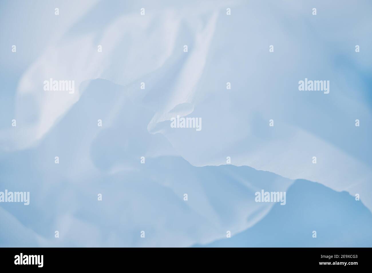 Tessuto blu grigio chiaro su sfondo voloso Foto Stock