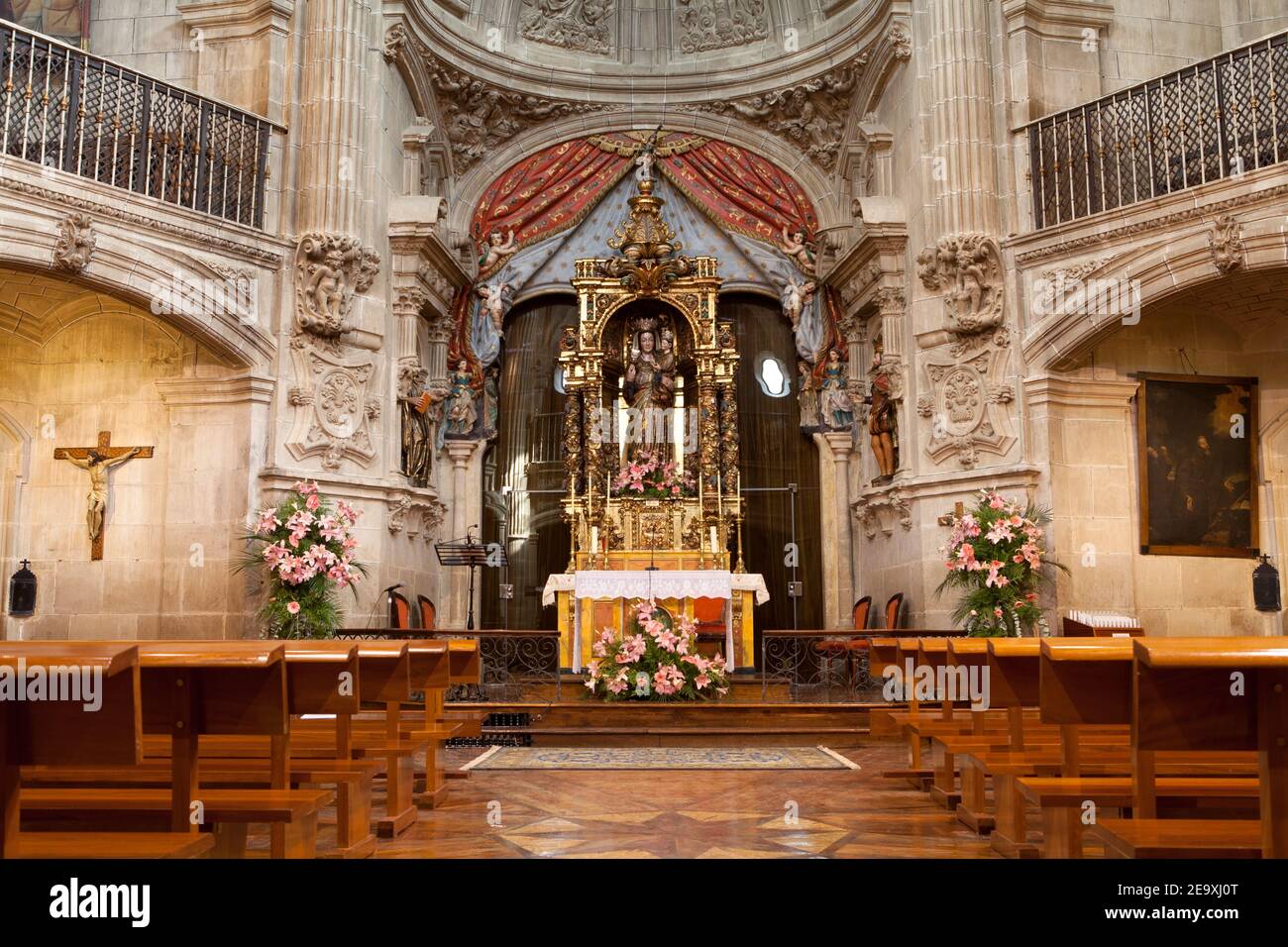 Chiesa di San Juan Bautista, LaGuardia, Spagna Foto Stock