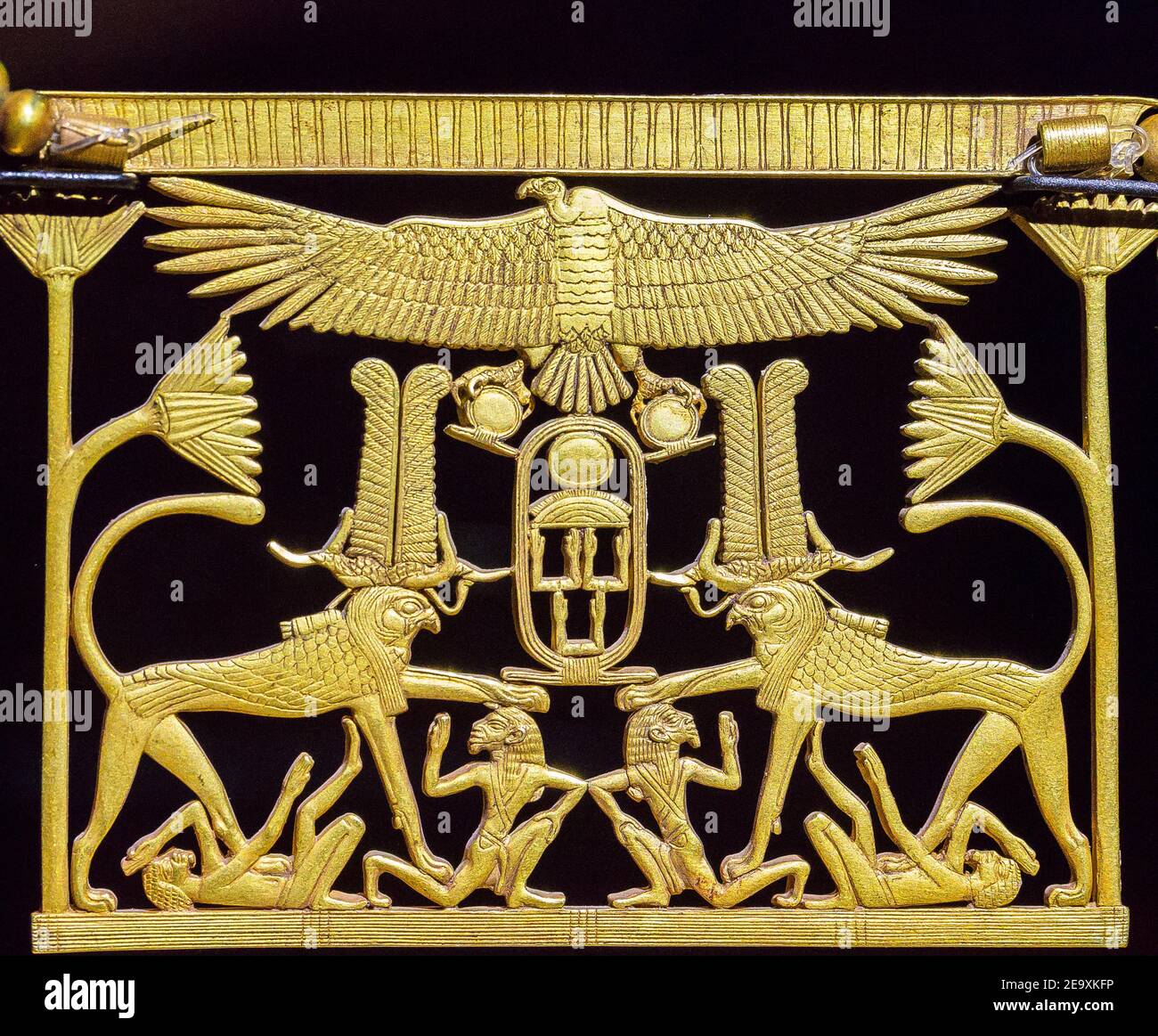 Egitto, Cairo, Museo Egizio, dalla tomba di Mereret, Dashur : pettorale di Mereret, figlia di Sesostris 3 e sorella di Amenemhat 3. Foto Stock