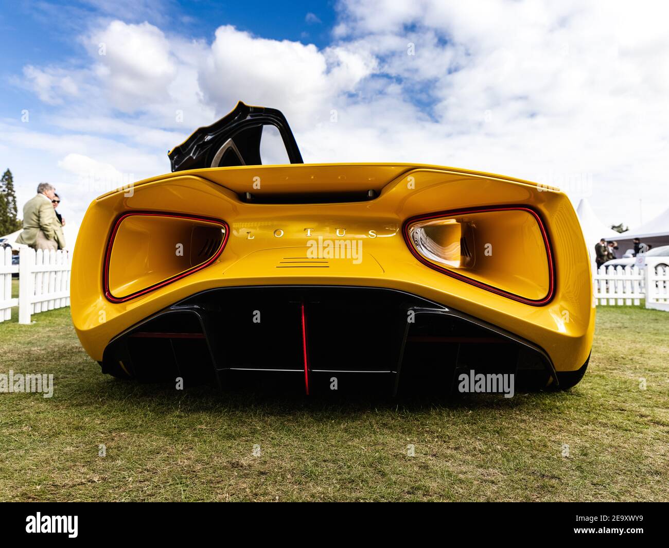 Iperautomobile Lotus Evija EV in mostra al Concours D’Elegance Si è svolto a Blenheim Palace il 26 settembre 2020 Foto Stock