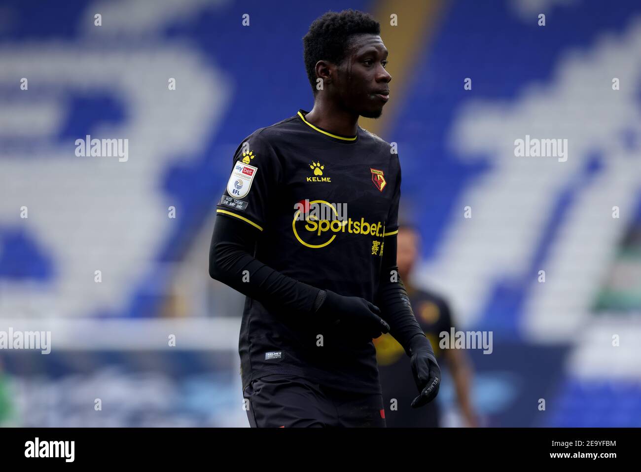 Coventry, Regno Unito. 06 febbraio 2021. 6 febbraio 2021; St Andrews Stadium, Coventry, West Midlands, Inghilterra; English Football League Championship Football, Coventry City contro Watford; Ismaila Sarr of Watford Credit: Action Plus Sports Images/Alamy Live News Foto Stock