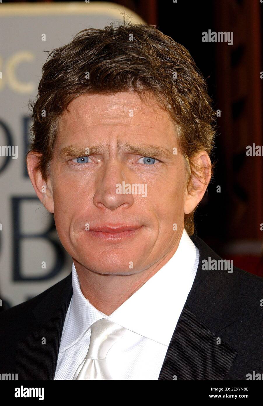 Thomas Haden Church arrivò al 62° Premio annuale Golden Globe a Los Angeles, California, USA, il 16 gennaio 2005. Foto di Hahn-Khayat/ABACA Foto Stock