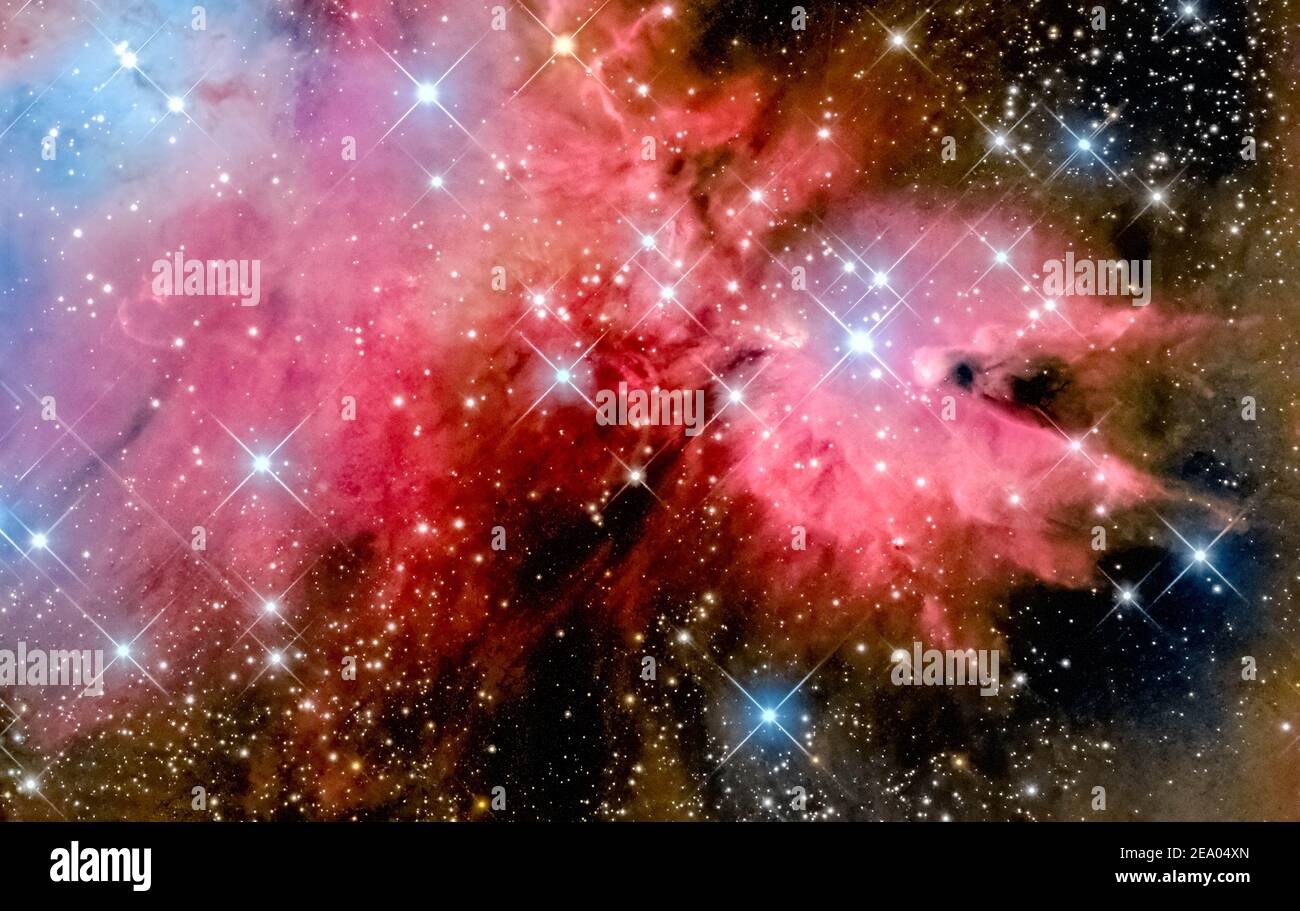 Astrofotografia - cono Nebula - NGC 2264 Foto Stock
