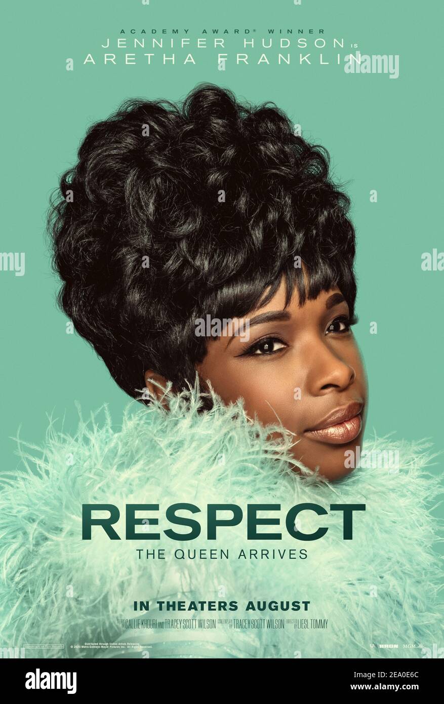 RESPECT (2020) diretto da Liesl Tommy e interpretato da Forest Whitaker, Tate Donovan, Marlon Wayans e Jennifer Hudson. Biopic circa la cantante di R&B Aretha Franklin che sceglie Jennifer Hudson per giocarla. Foto Stock