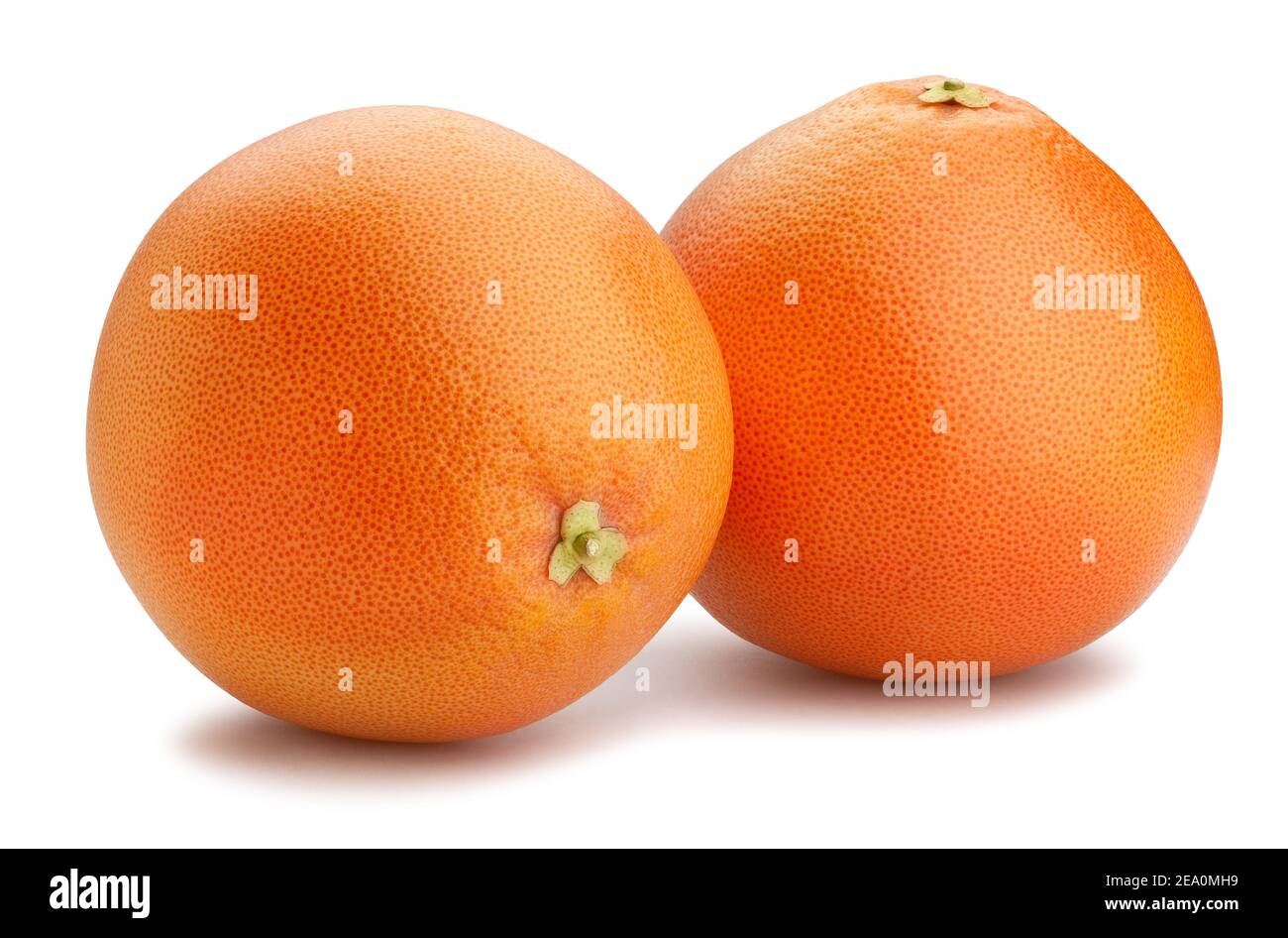 Percorso di pompelmo isolato su bianco Foto Stock