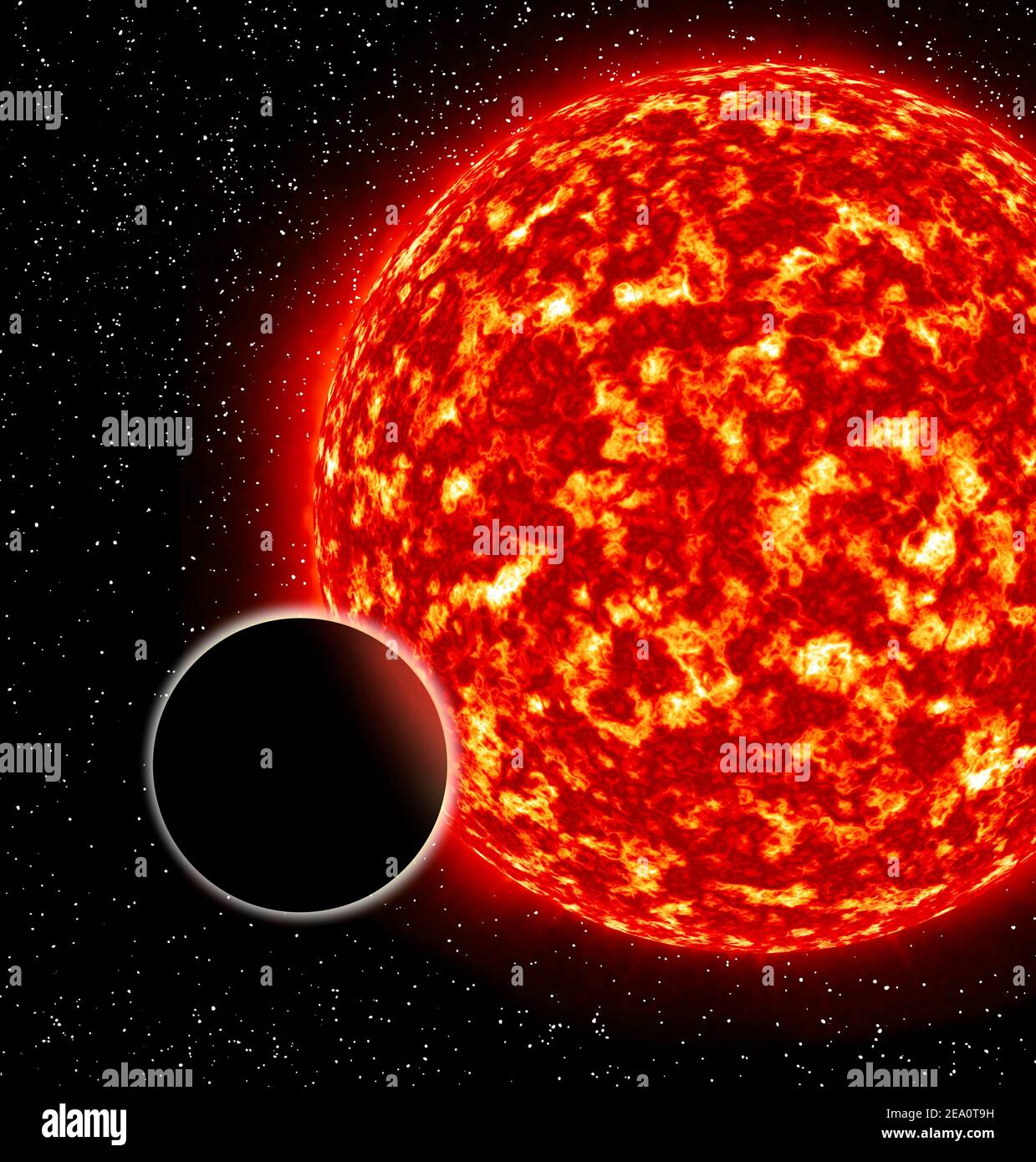 Exoplanet, illustrazione Foto Stock