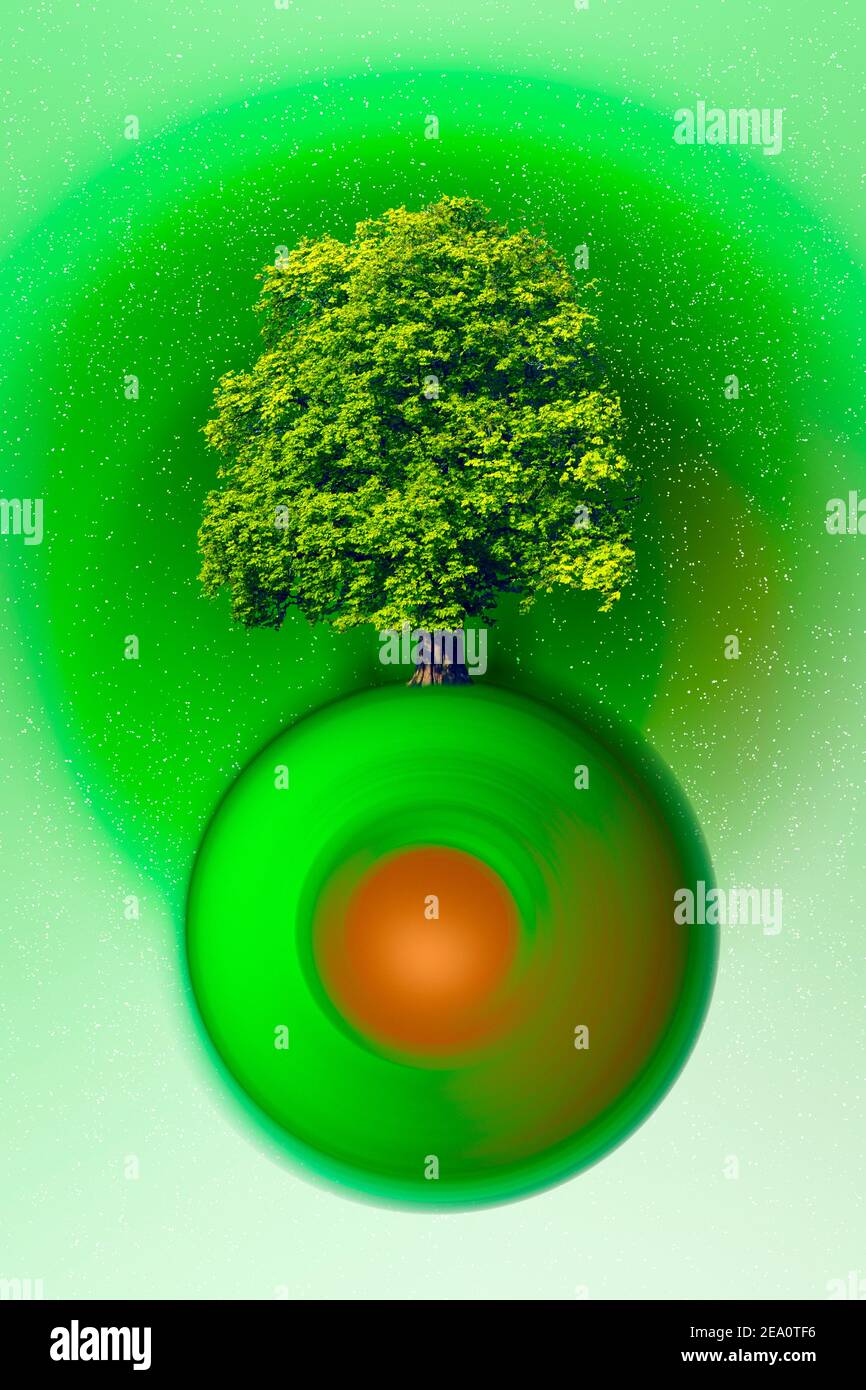Natura madre, illustrazione concettuale Foto Stock