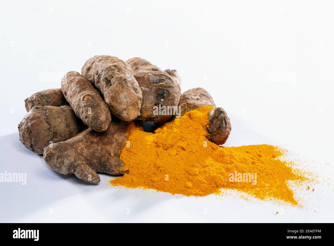 Radici di curcuma Foto Stock